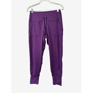 Womens Quick Dry Purple M Jogger Leggings Athletic Stretch Athleisure Activewear